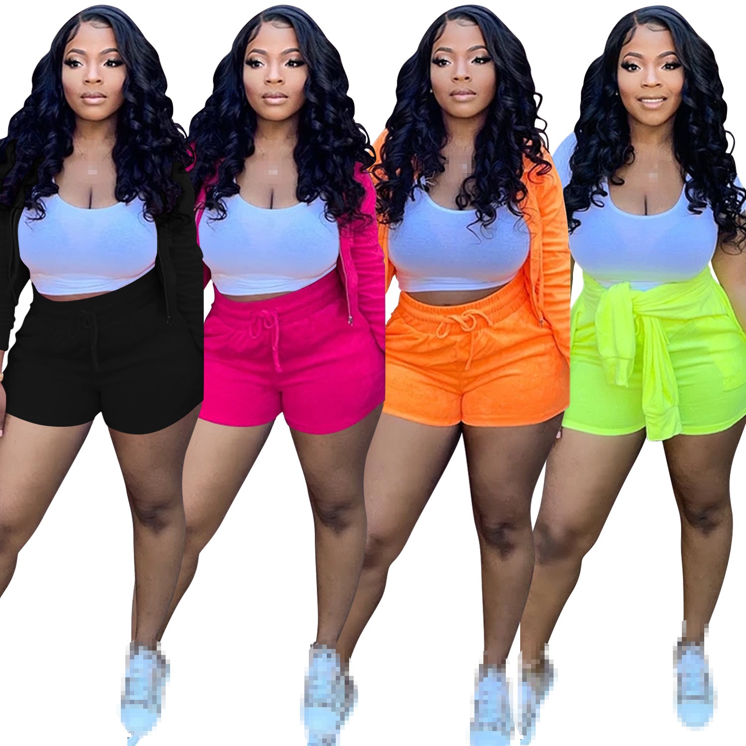 Summer Clothing Capsule - shorts sets 3 piece set women