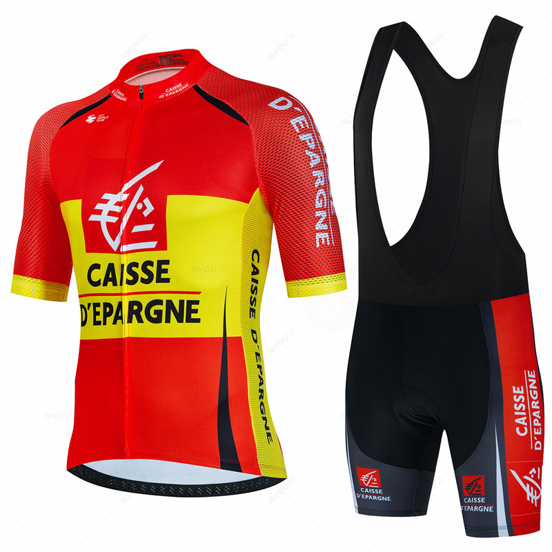 Summer Clothing Sale Men - Caisse D'Épargne Summer Cycling Jersey Set