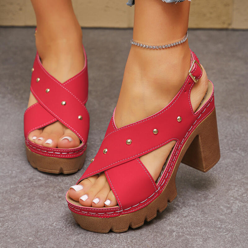 Summer Clothing Elegant - Vintage Super High Heel Cross Strap
