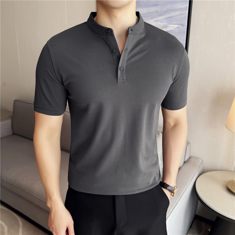 Men Short Sleeved Polo Shirt S - Summer Light Clothing ulasan dan harga