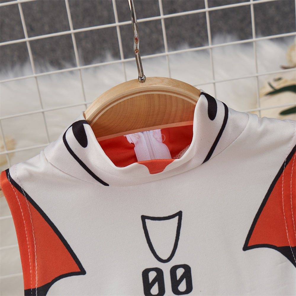 White Cute Sweet Cartoon Print - Summer Clothing Capsule ulasan dan harga