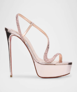 Metallic Leather Platform Stil - Summer Clothing Elegant ulasan dan harga