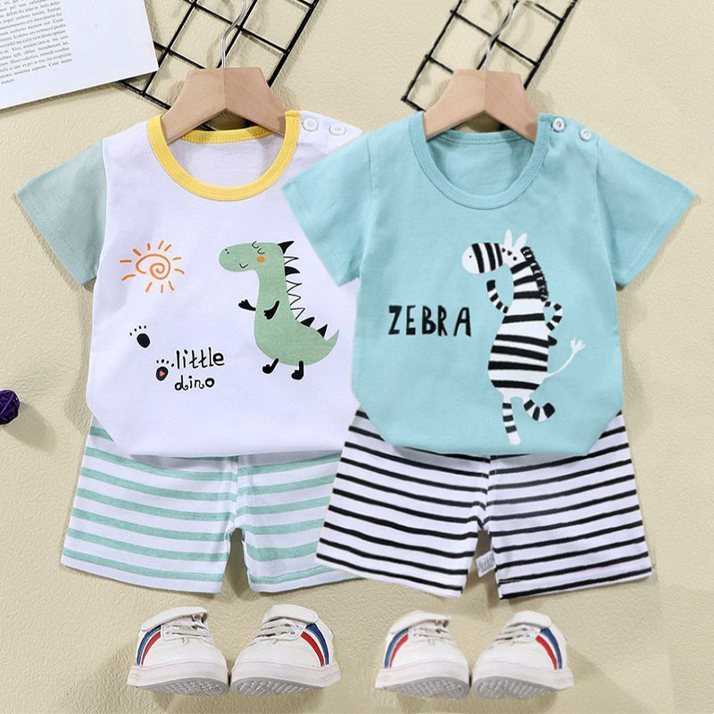 Cotton Tees+Shorts 2-piece Tra - Summer Clothing For Baby Boy ulasan dan harga