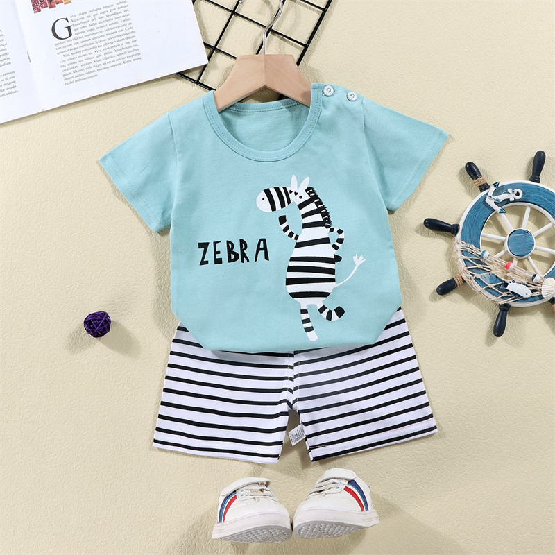 Cotton Tees+Shorts 2-piece Tra - Summer Clothing For Baby Boy ulasan dan harga