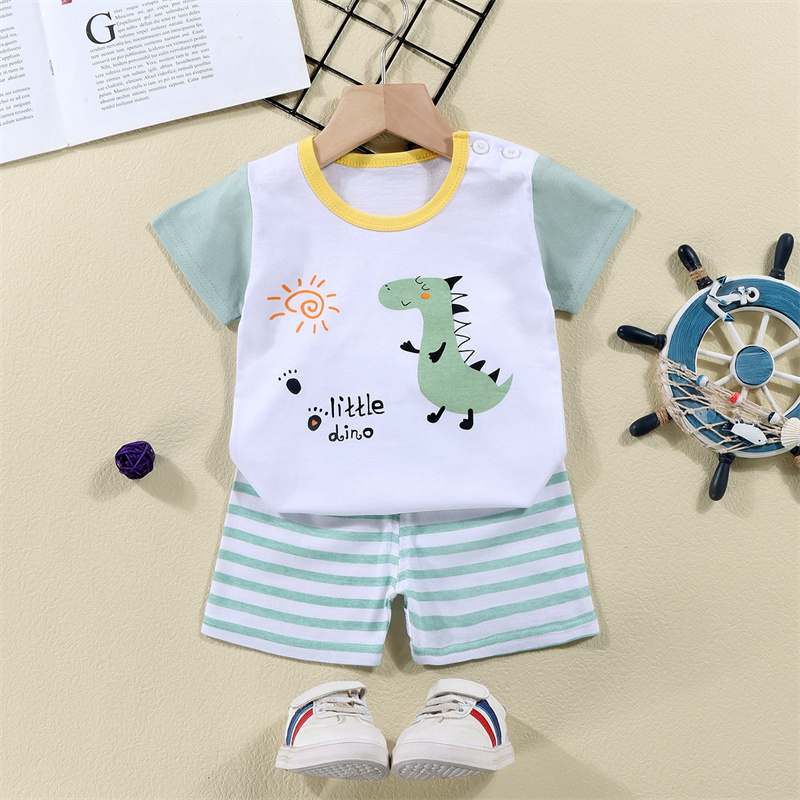 Cotton Tees+Shorts 2-piece Tra - Summer Clothing For Baby Boy ulasan dan harga
