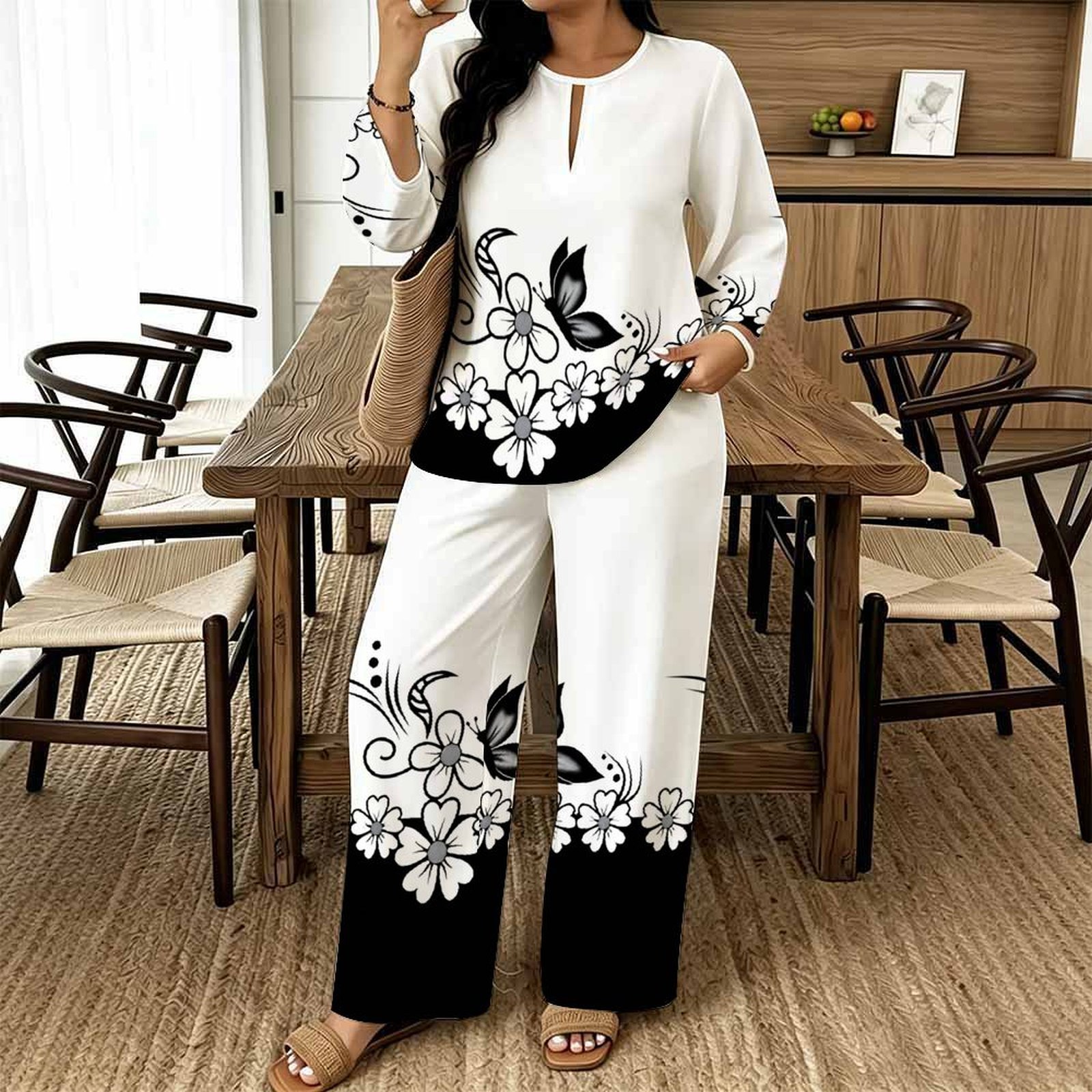 Women Casual Print Two Piece S - Summer Clothing Capsule ulasan dan harga