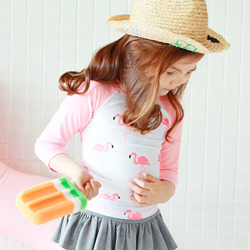 Girls Printed Long Sleeves Swi - Summer Clothing For Baby Boy ulasan dan harga
