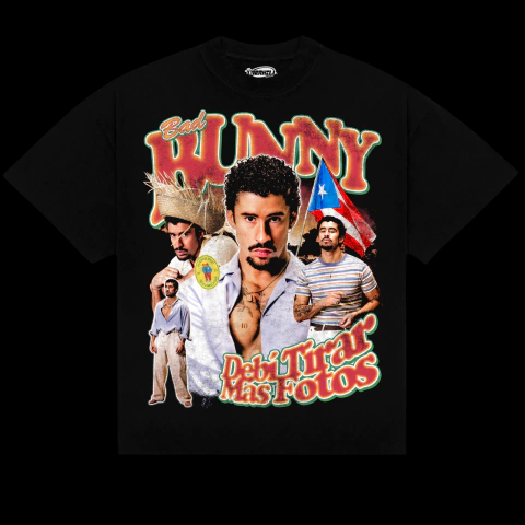2026 Limited Hip Hop BAD BUNNY - Summer Clothing Trends For Men 2026 ulasan dan harga