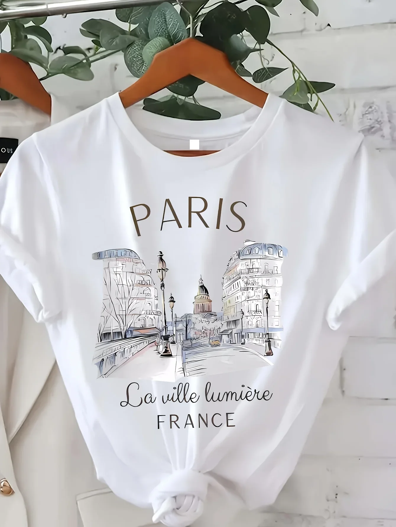 Y2k T Shirt Paris Women Print  - Summer Clothing In Paris ulasan dan harga