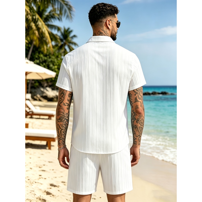 2Men's Summer Casual Suit Set， - Summer Light Clothing ulasan dan harga