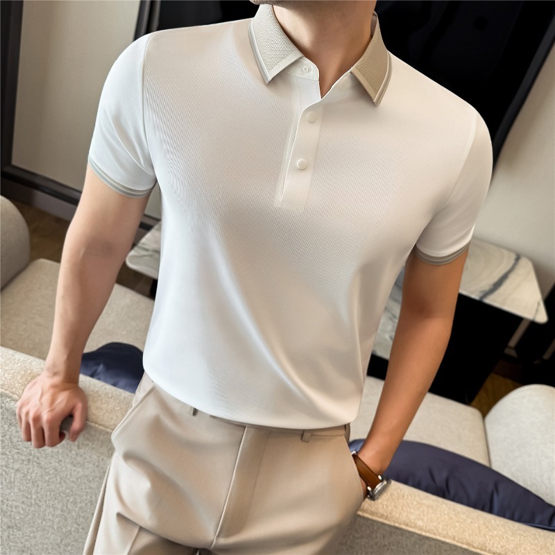 High Stretch Short Sleeved Pol - Summer Light Clothing ulasan dan harga