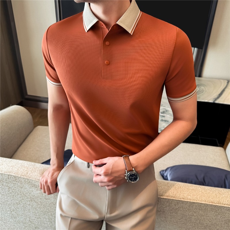 High Stretch Short Sleeved Pol - Summer Light Clothing ulasan dan harga