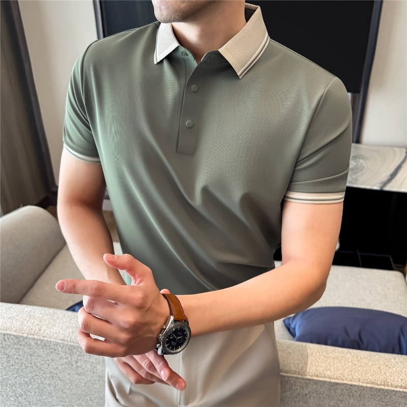 High Stretch Short Sleeved Pol - Summer Light Clothing ulasan dan harga