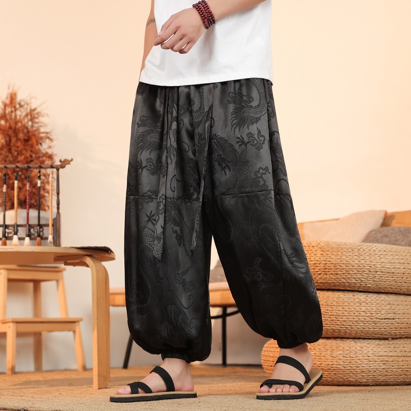 Men Wide Leg Pants Summer Ice  - Summer Light Clothing ulasan dan harga