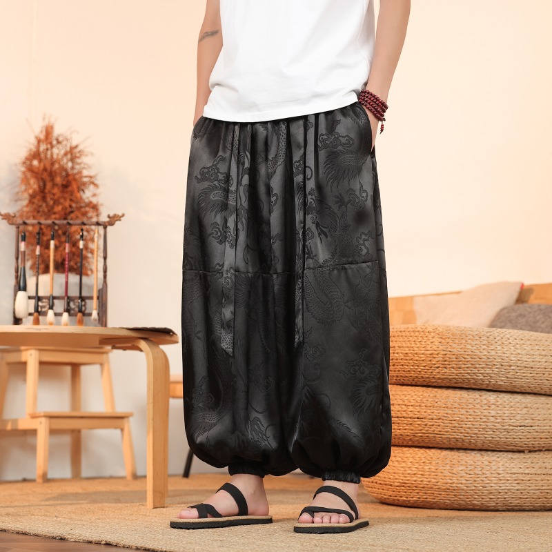 Men Wide Leg Pants Summer Ice  - Summer Light Clothing ulasan dan harga