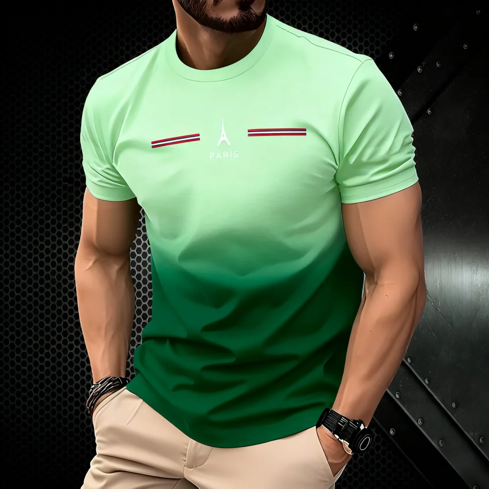 Summer Men's Clothing 3D Gradi - Summer Clothing In Paris ulasan dan harga
